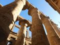 The mighty columns at the Temple of Karnak