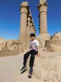 Riley at the Temple of Luxor