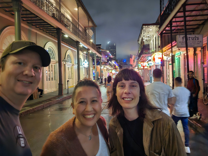 Richard, Christina and Claire on Bourbon Street