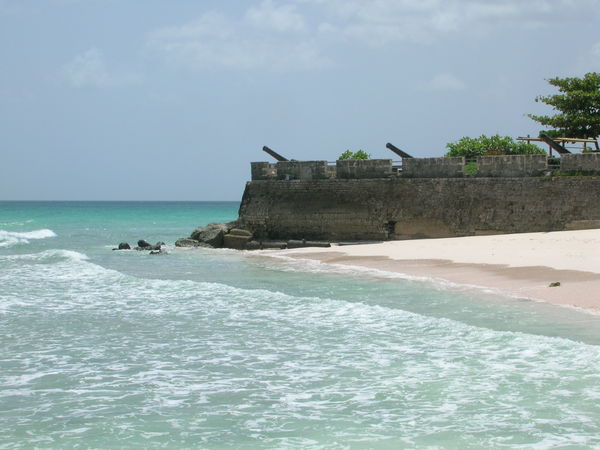 Beachside Fort near St. Lawrence, Barbados