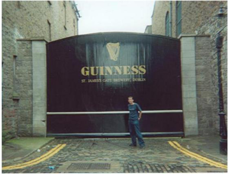 Richard at the Guiness Factory