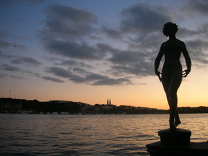 Statue at Sunset