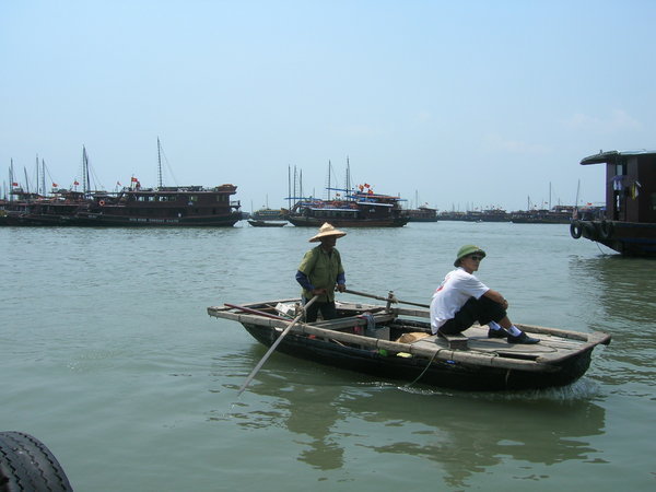 Local boat in Halong Bay