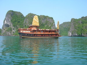 Our Junk Boat in Halong Bay
