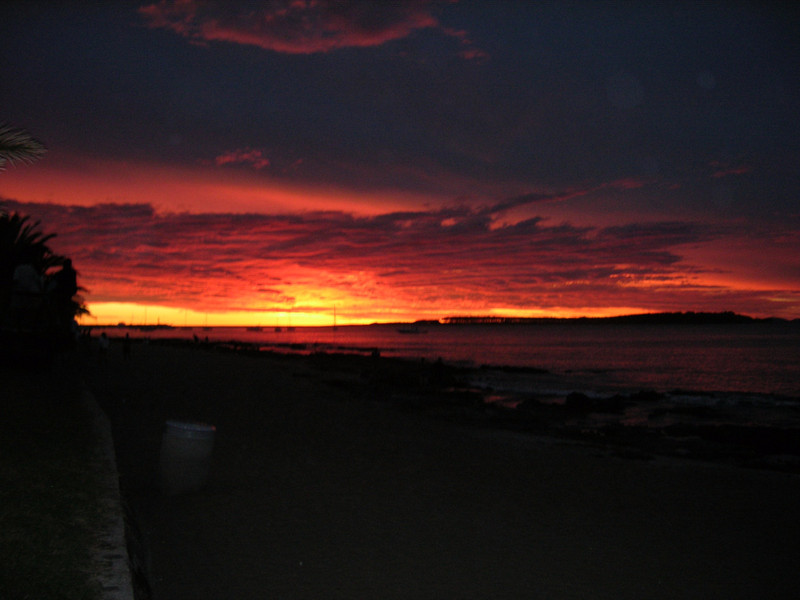 Sunset in Punta del Este (just as I arrived)