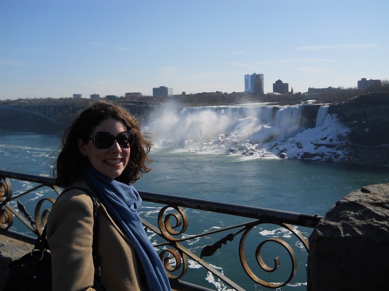 Beth at Niagara Falls