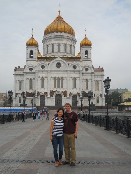 Richard and Ann at the Cathedral of Christ the Saviour