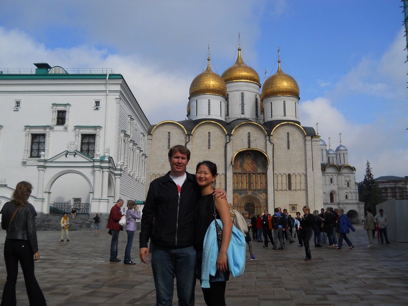 Richard and Ann inside the Kremlin