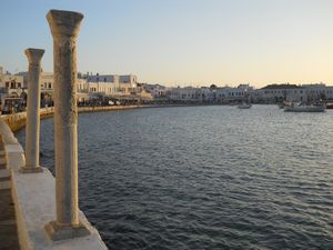 The harbour at Mykonos