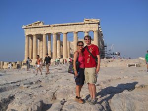 Richard and Ann at the Parthenon