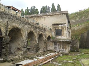 The old dock area at Herculaneum