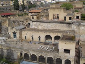 the old warehouse district at Herculaneum