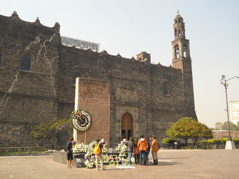 17th century colonial Templo de Santiago at Tlatelolco