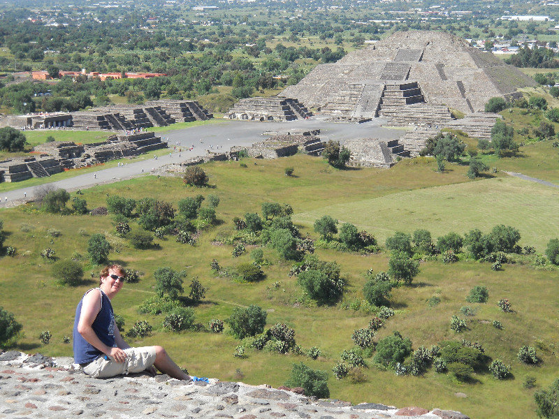 The view from the Temple of the Suna at Teotihuacan