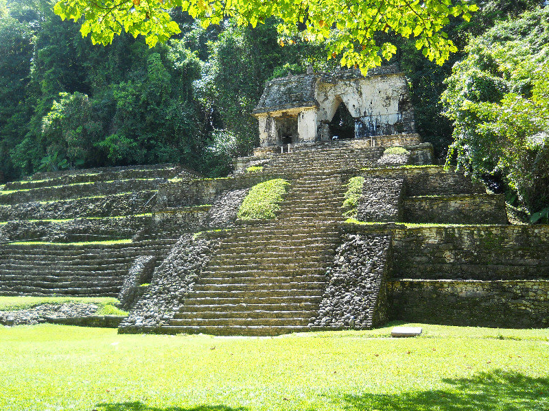 Temple at the entrance of the Palanque ruins