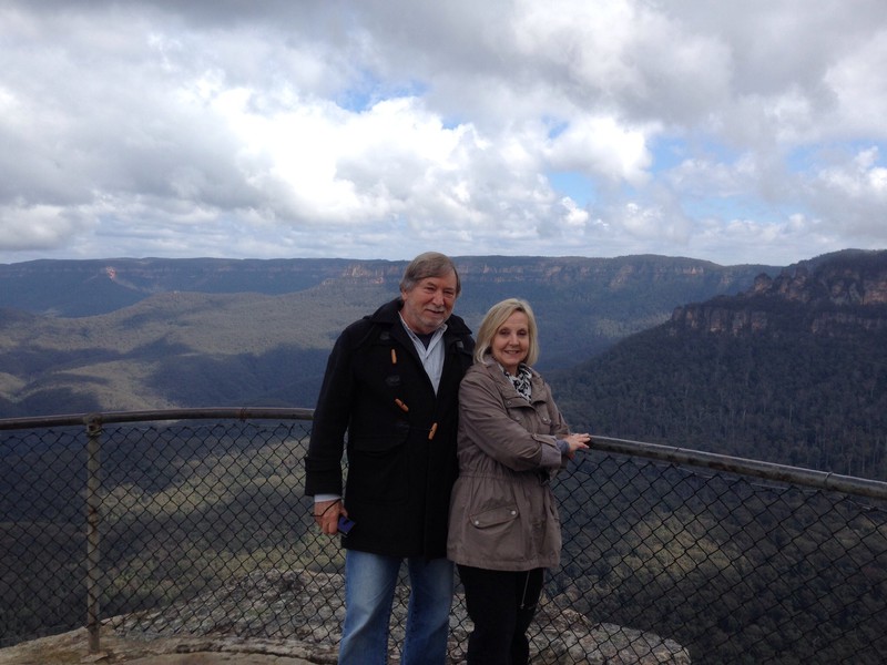 Les and Rosemary in the Blue Mountains