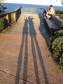 Long shadows at the Sunshine Coast