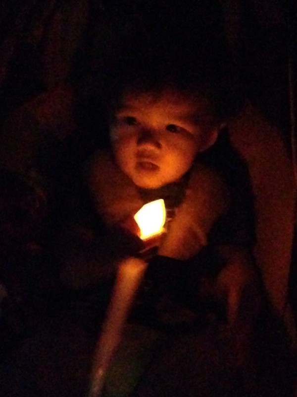 Riley's not afraid of the dark