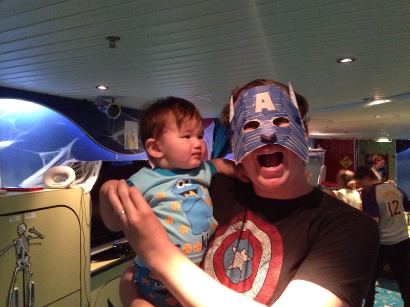 Cookie Monster and Cap for the cruise Halloween