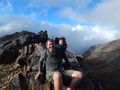 Richard and Riley at Mount Tongariro 