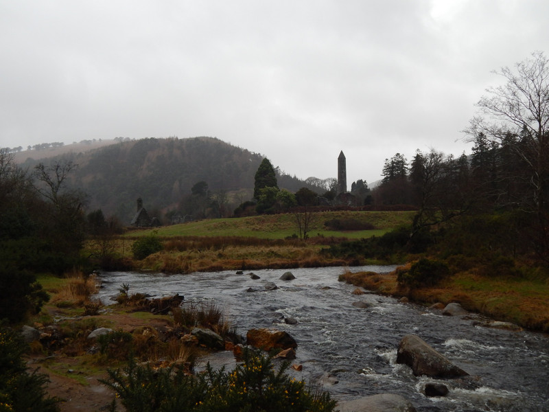 Glendalough in the distance