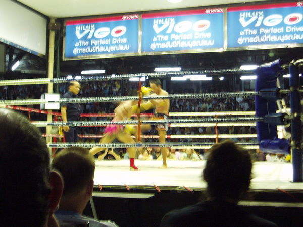 Kickboxing match.