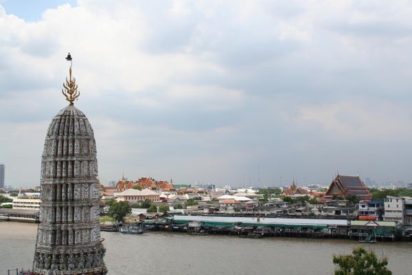 BK, from atop Wat Arun.