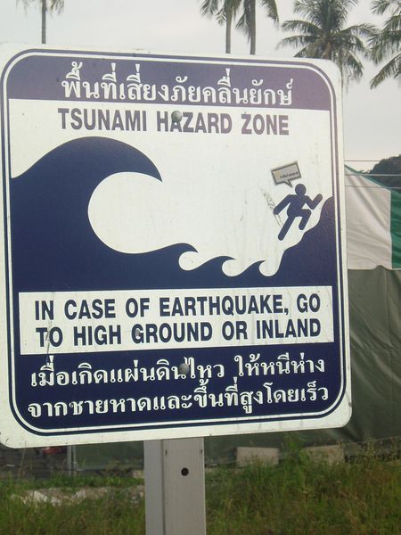 Tsunami warning signs..... 