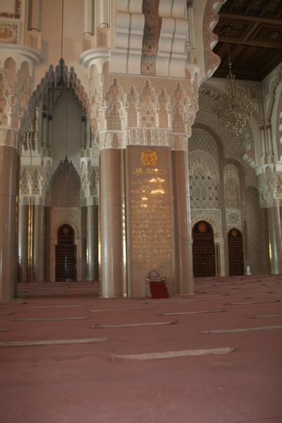 Prayer mats, Hassan II Mosque