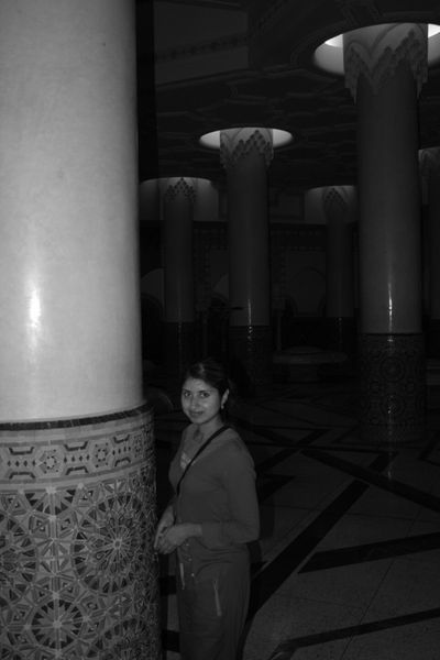 Venny in downstairs of Mosque
