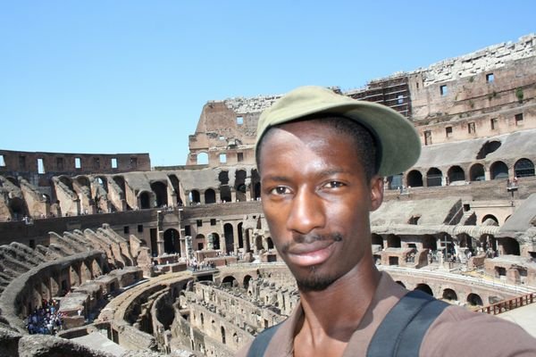 Me inside colisseum, Rome.