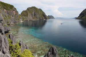 Philippines. Reef and blue water