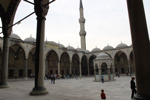 Turkey. Mosque courtyard