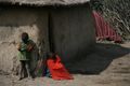 Masai kids in the village
