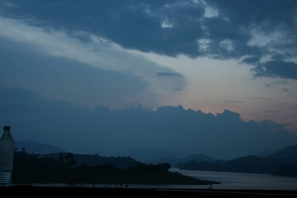 Dusk view of Lake Bunyoni from Byoona Amagara