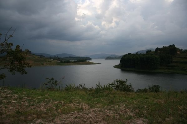 Stormy day over Lake Bunyoni
