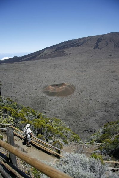 Small crater in the big crater