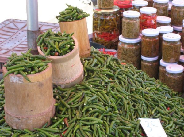 Chilli in the market