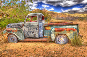 Old trucks Hackberry, AZ