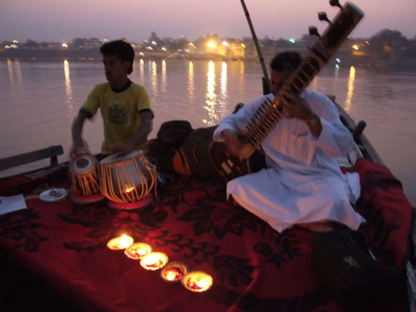 sunset on the Ganges