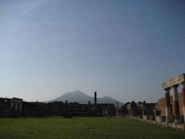 Mt Vesuvius overlooking Pompeii