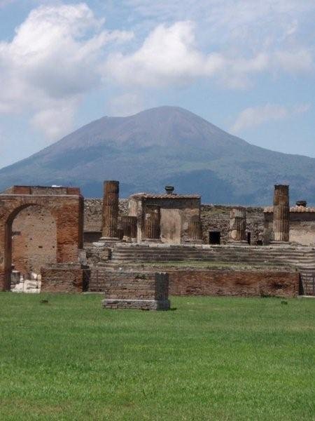 Vesuvius over the Forum