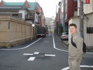 Jer on the streets of Asakusa