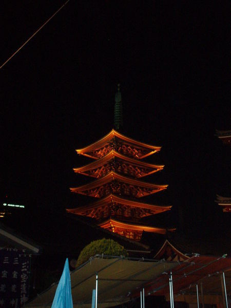 Sensoji Temple at night