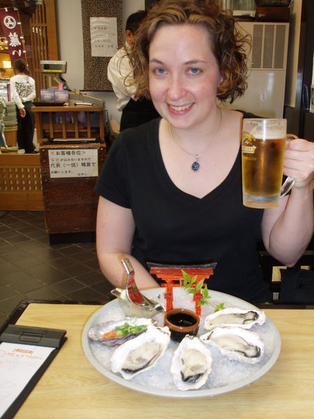 oysters in Miyajima