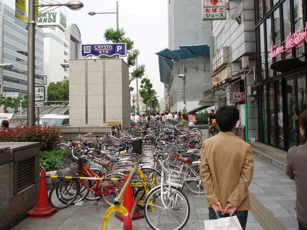 bicycle swarm, Osaka
