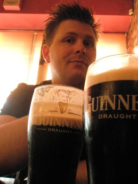 Guinness for a pair of weary travelers