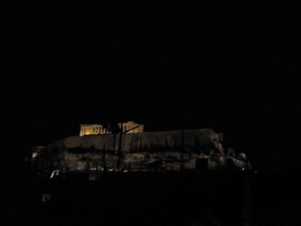 View of Acropolis Hill from the roof bar