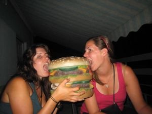Don't worry it's not a real burger!