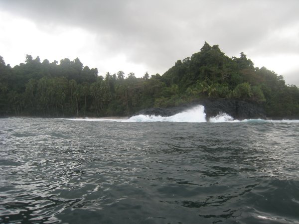 Kayak Trip - Wave Crashing on Rocks